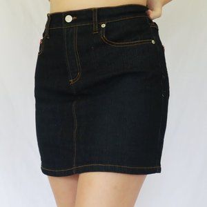 Goddess Jean Mini Skirt